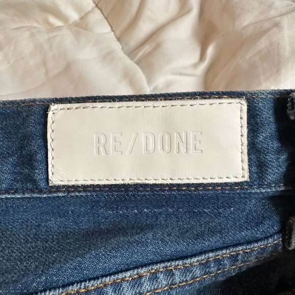 RE/DONE midwash distressed 90s high rise loose fitting straight leg jeans - Picture 10 of 10
